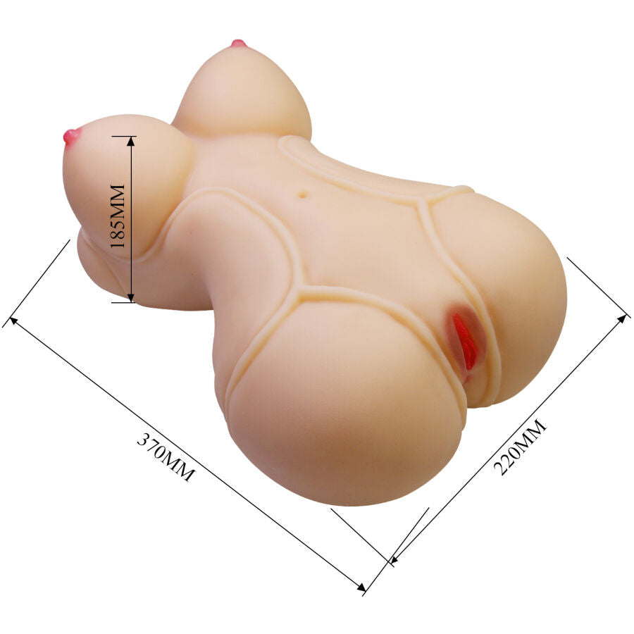 CRAZY BULL - DIANA TORSO FEMENINO REALISTA VAGINA Y ANAL 5 KG
