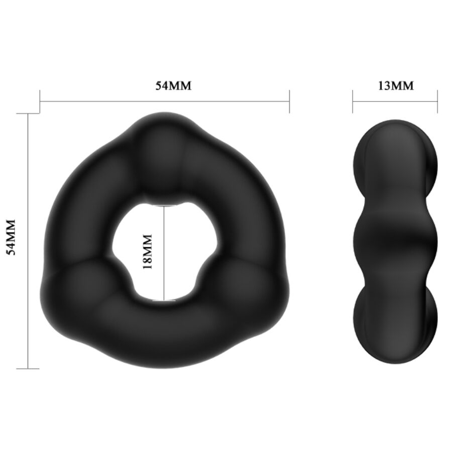 CRAZY BULL - ANILLO SILICONA CON NODULOS