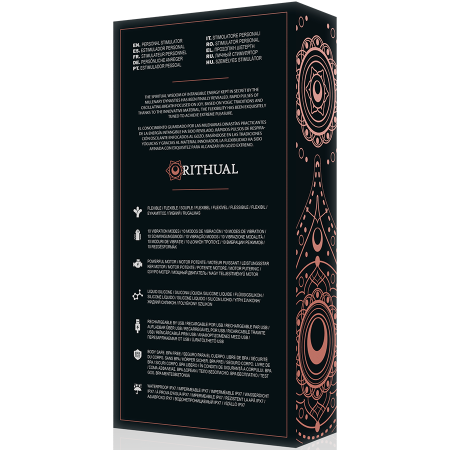 RITHUAL - KRIYA ESTIMULADOR PUNTO-G RECARGABLE NEGRO