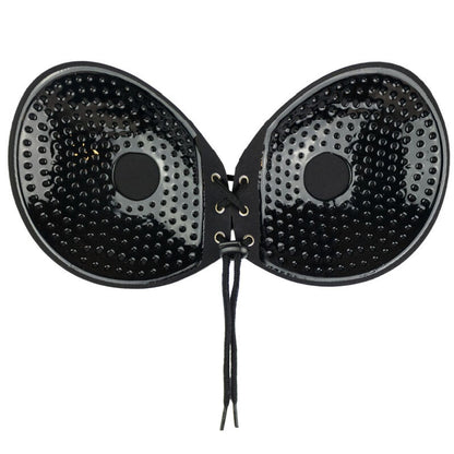 BYE-BRA - SUJETADOR ADHESIVO ENTRELAZADO NEGRO COPA B