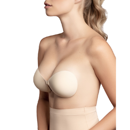 BYE-BRA - SUJETADOR INVISIBLE BEIGE COPA B