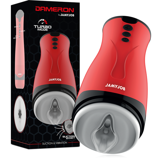 JAMYJOB - DAMERON MASTURBADOR DE SUCCIONADOR Y VIBRACIÓN