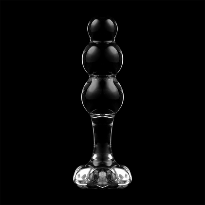 NEBULA SERIES BY IBIZA - MODELO 1 PLUG CRISTAL TRANSPARENTE 10.5 CM -O- 3 CM