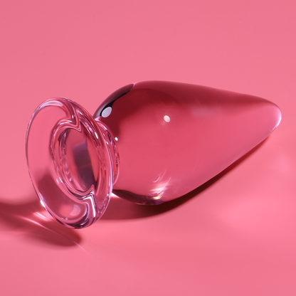 NEBULA SERIES BY IBIZA - MODELO 4 PLUG CRISTAL ROSA 11 CM -O- 5 CM