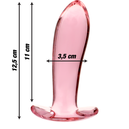 NEBULA SERIES BY IBIZA - MODELO 5 PLUG CRISTAL ROSA 12.5 CM -O- 3.5 CM