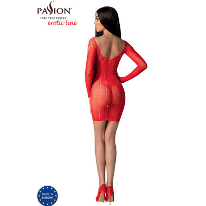 PASSION - BS101 BODYSTOCKING ROJO TALLA ÚNICA