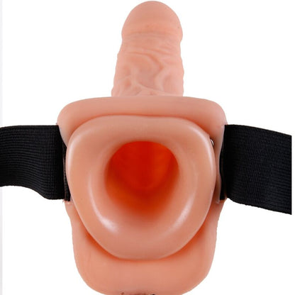 FETISH FANTASY SERIES - ARNÉS AJUSTABLE CONTROL REMOTO PENE REALÍSTICO CON TESTÍCULOS 23 CM