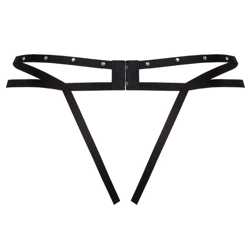 LIVCO CORSETTI FASHION - NOMADE TANGA CROTCHLESS NEGRO L/XL