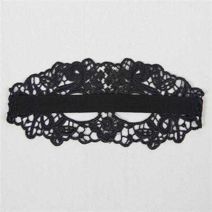 QUEEN LINGERIE - ANTIFAZ DE ENCAJE NEGRO