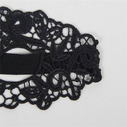 QUEEN LINGERIE - ANTIFAZ DE ENCAJE NEGRO