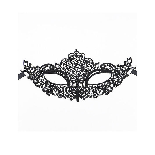 QUEEN LINGERIE - ANTIFAZ DE ENCAJE NEGRO MODELO 1