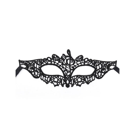 QUEEN LINGERIE - ANTIFAZ DE ENCAJE NEGRO MODELO 2