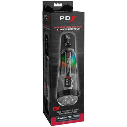 PDX ELITE - VIEWTUBE MAX VIEW MASTURNADOR AUTOMÁTICO CON SUCCIÓN TRANSPARENTE