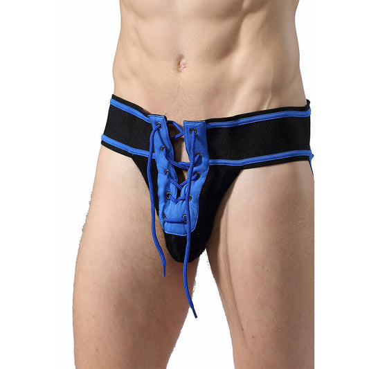 MOB - FETISH JOCKSTRAP FÚTBOL AZUL TALLA XL