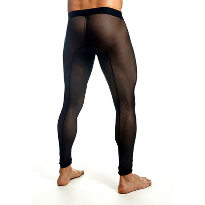 MOB - MEDIAS DE MALLAS TRANSPARENTES NEGRAS TALLA S