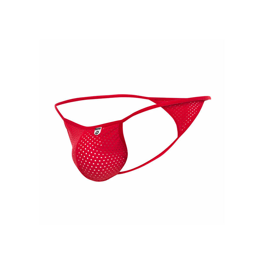 MOB - V-STRING DE MICROFIBRA ROJA TALLA S/M