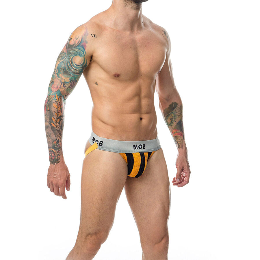 MOB - JOCK CLASICO STRIPE NARANJA TALLA XXL