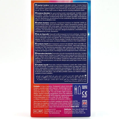 SKINS - SURTIDO PRESERVATIVOS PREMIUM PACK 16