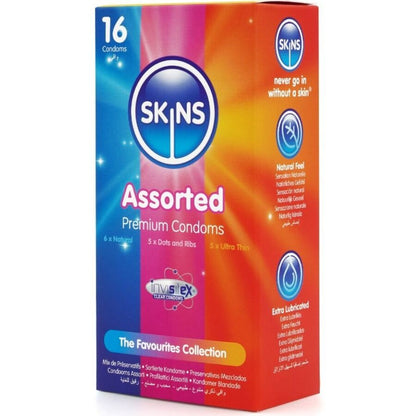 SKINS - SURTIDO PRESERVATIVOS PREMIUM PACK 16