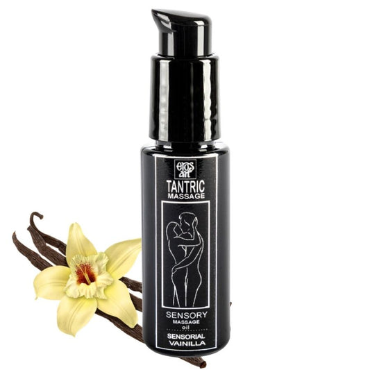 EROS-ART - ACEITE MASAJE TÁNTRICO NATURAL Y AFRODISÍACO VAINILLA 30 ML