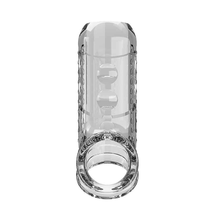 PRETTY LOVE - FUNDA PARA PENE TEXTURIZADA TRANSPARENTE