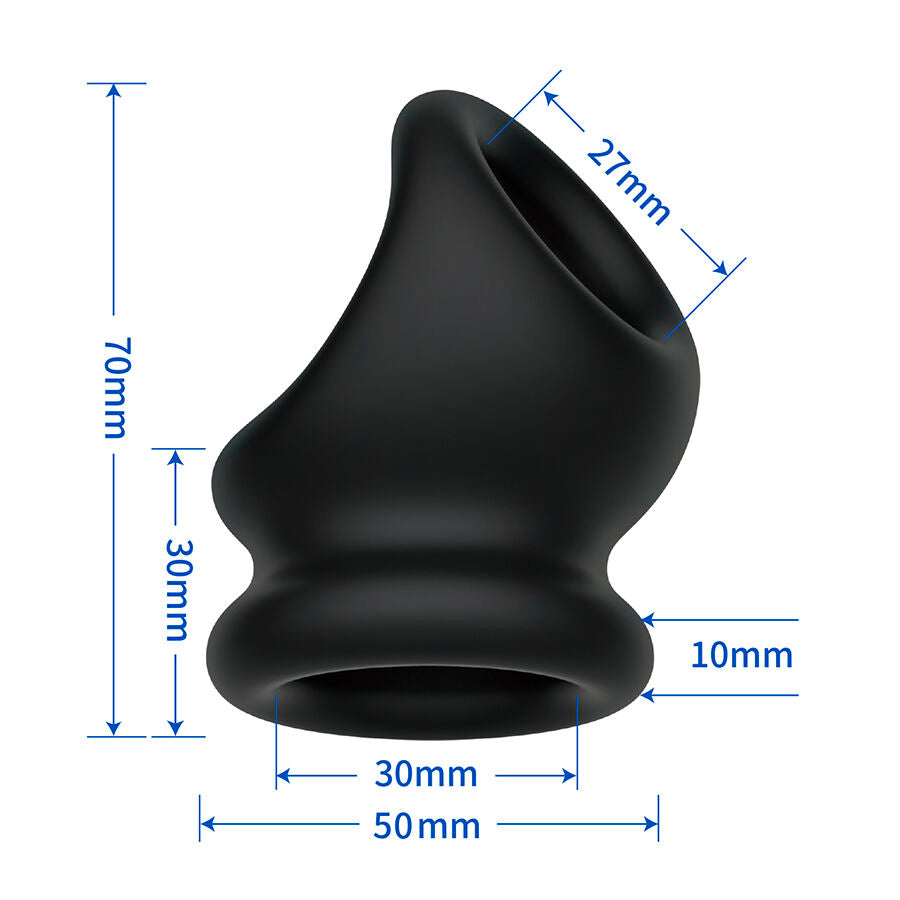 CRAZY BULL - OBERON ANILLO DE SOPORTE PARA PENE Y TESTÍCULOS