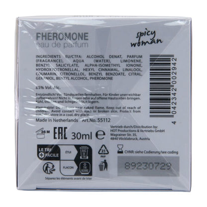 HOT - PERFUME CON FEROMONAS MIAMI SPICY MUJER 30 ML