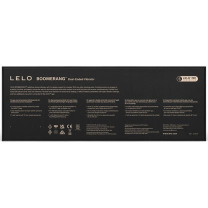 LELO - BOOMERANG VIBRADOR DE DOBLE EXTREMO MORADO