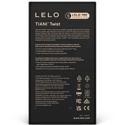 LELO - TIANI TWIST VIBRADOR PARA PAREJAS ROSA