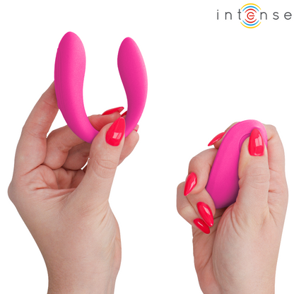 INTENSE - NORA ESTIMULADOR DE PINZA CON VIBRACIÓN ROSA
