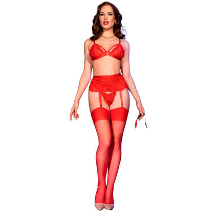 CHILIROSE - CR 4895 CONJUNTO 5 PIEZAS ROJO M