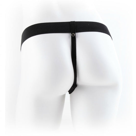 FETISH FANTASY SERIES - 9 ARNÉS CON TESTÍCULOS HUECO MAN 22.9 CM MARRÓN