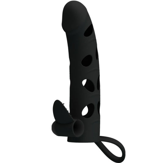 PRETTY LOVE - FUNDA SILICONA CON VIBRACIÓN 15.2 CM