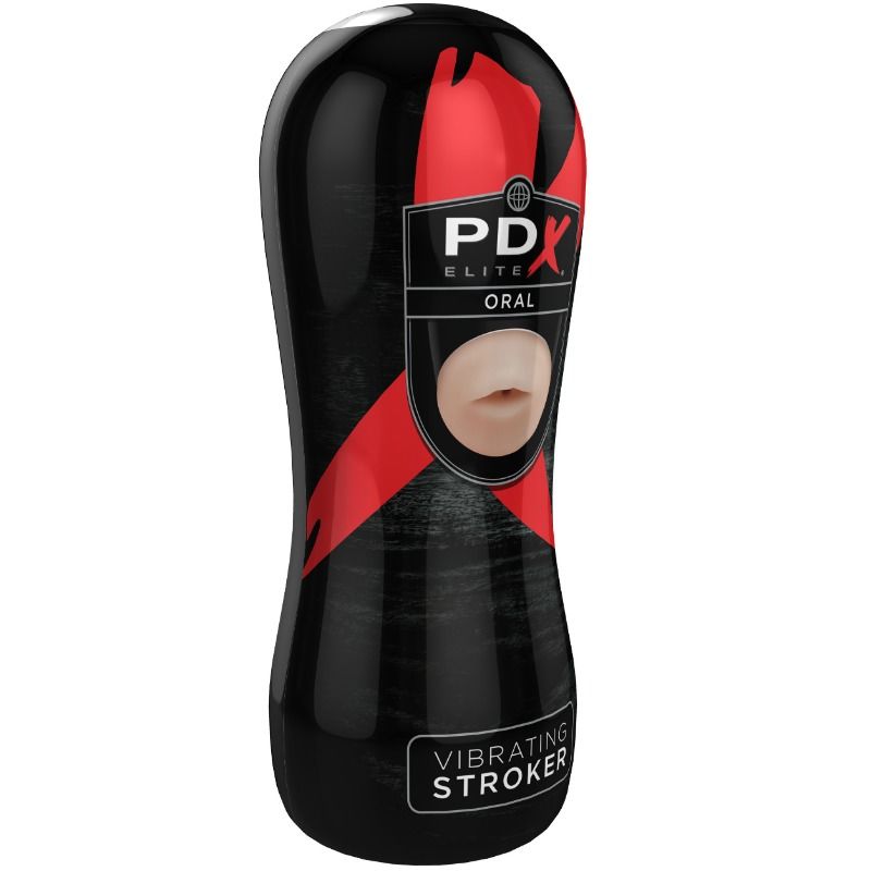 PDX ELITE - MASTURBADOR CON VIBRACIÓN BOCA