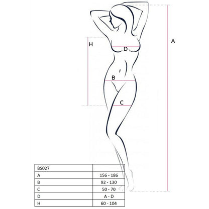PASSION - WOMAN BS027 BODYSTOCKING ESTILO VESTIDO ROJO TALLA ÚNICA